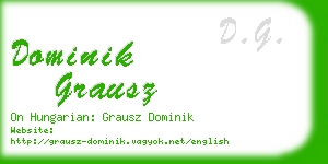 dominik grausz business card